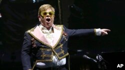 Elton John performs onstage during his "Farewell Yellow Brick Road" final tour at Madison Square Garden on Tuesday, March 5, 2019, in New York.