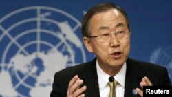 Sekjen PBB Ban Ki-moon hari Rabu (19/3) menuju Moskow dan Kyiv dalam upaya membantu menengahi krisis Krimea (foto: dok). 