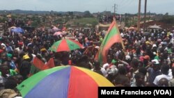 Comício da UNITA no Uíge, Angola. Foto de arquivo