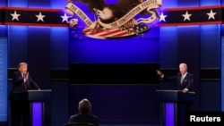 Donald Trump and Joe Biden participate in their first 2020 presidential campaign debate
