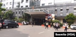 Gedung Polda Metro Jaya di Jakarta. (Foto:VOA/Sasmito)