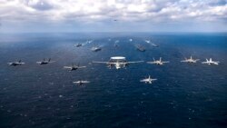 解放軍大機群擾台之際 美國雙航母進入南中國海“抗衡惡意影響力”