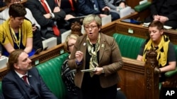 Parlemen Inggris saat melakukan debat mengenai isu Brexit di London (foto: dok). 