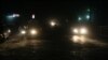 FILE - Traffic at night in Kabul, Afghanistan.