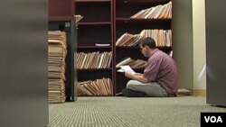 Twenty-Six-year-old Kevin Gibson, who has autism.