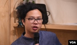 香港藝術家黃宇軒。（美國之音湯惠芸）