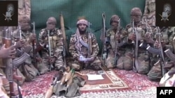 Man claiming to be leader of Nigerian Islamist extremist group Boko Haram, Abubakar Shekau, in video screengrab, unknown location, Sept. 25, 2013.