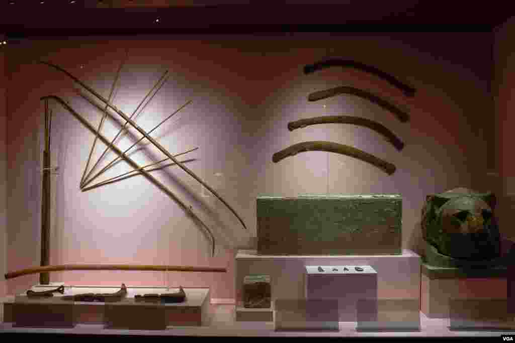 Hunting tools - hunting was not only for providing food. It was also considered a leisure activity, especially for wealthier Egyptians. (Hamada Elrasam/VOA)