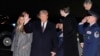 ရွေးကောက်ခံသမ္မတ Donald Trump နှင့် First Lady Melania Trump တို့ ဇန်နဝါရီလ ၁၈ ရက်မှာ Dulles လေဆိပ်သို့ ရောက်ရှိ (ဓာတ်ပုံ – အဲလက်စ် ဘရန်ဒန်)