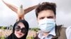 Syed Fawad Ali Shah is pictured with his wife in Langkawi, Malaysia, in early 2022.