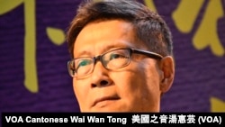 和平佔中發起人陳健民 (攝影﹕美國之音湯惠芸)