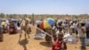 ILUSTRASI - Anak-anak berdiri di tempat distribusi makanan di kota Adi Mehameday, wilayah Tigray barat Ethiopia, Sabtu, 28 Mei 2022. (Claire Nevill/WFP via AP)