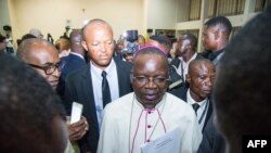 Mgr Marcel Utembi, mokambi ya CENCO (Conf♪0rence épiscopale nationale du Congo) na Kinshasa, RDC, 30 décembre 2016.