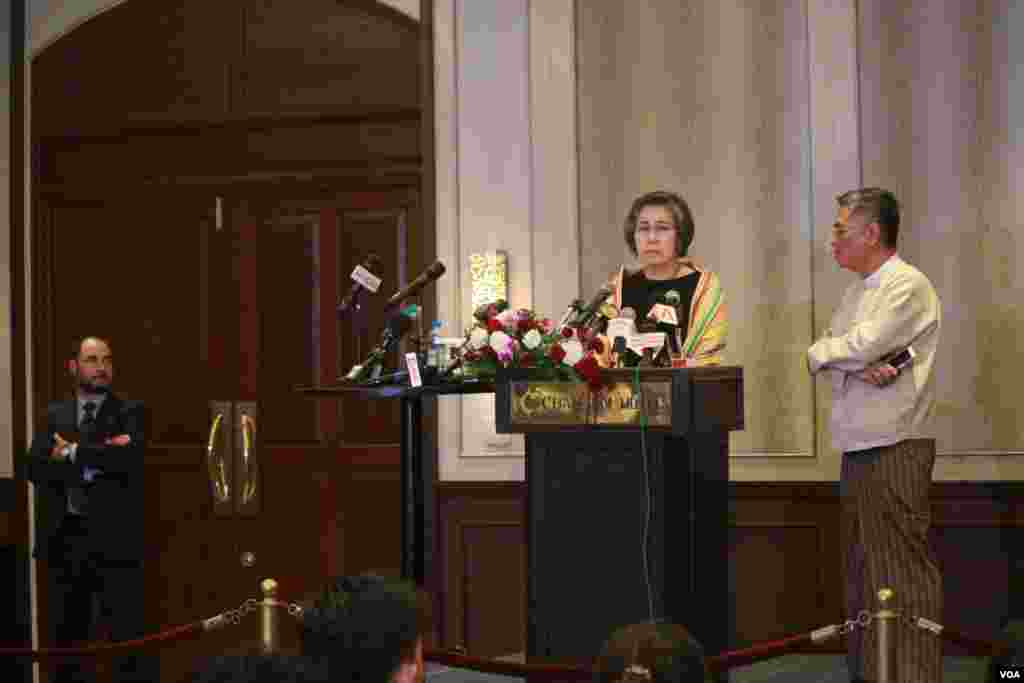 မြန်မာနိုင်ငံဆိုင်ရာ ကုလသမဂ္ဂ လူ့အခွင့်အရေးအထူးကိုယ်စားလှယ် Dr.Yanghee Lee သတင်းစာရှင်းလင်းပွဲ