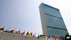 핵확산금지조약(NPT) 준비회의가 열리고 있는 미국 뉴욕의 유엔 본부 건물. (자료사진)