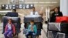 The al-Qassab family, Iraqi Christian refugees from Mosul, at Beirut international airport ahead of their travel to the United States, on February 8, 2017.