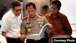 Kapolri Jendral Pol. Tito Karnavian kembali menegaskan perlunya mempercepat pemberlakuan revisi UU Pemberantasan Terorisme yang masih terganjal di DPR. (Courtesy: Setpres RI)