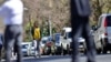 Mbuso Mandela, the grandson of Nelson Mandela, leaves the former South African president's Johannesburg home, September 2, 2013. Mandela returned to his home on Sunday where he will continue to receive intensive care after three months in hospital with a 