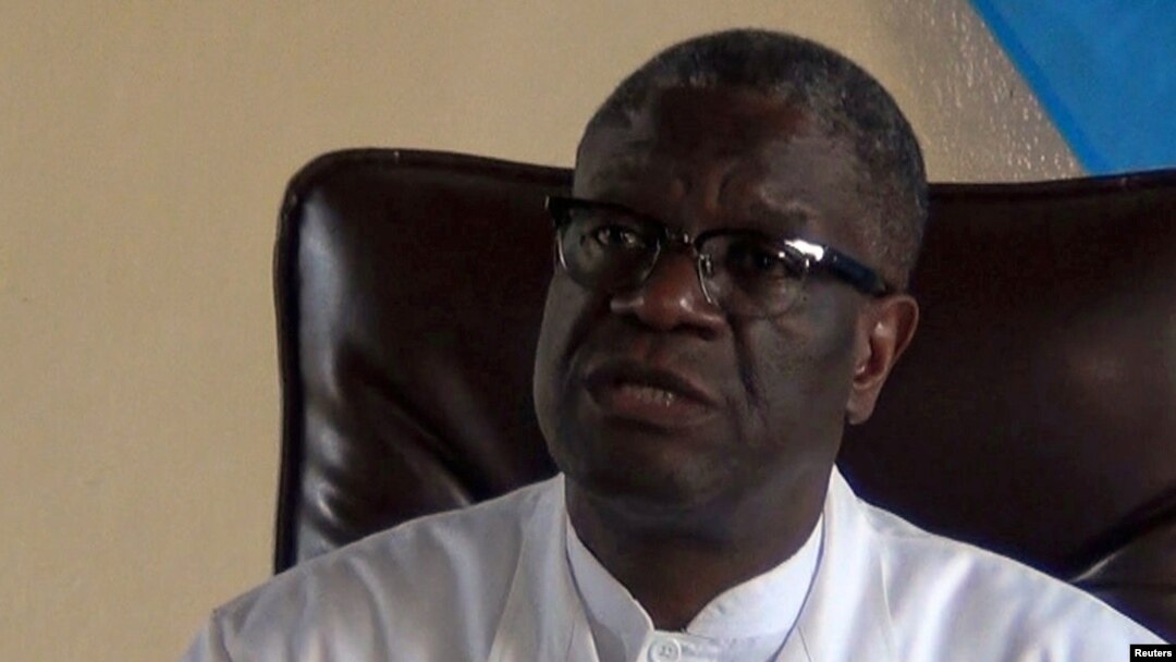 Denis Mukwege, Prix Nobel ya kimya mpe gynaecologiste na Bukavu, Sud-Kivu, 5 octobre 2018.