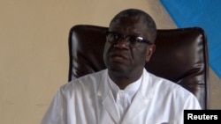 Denis Mukwege, Prix Nobel ya Kimya ya 2018 na lopitalo na ye ya Panzi, Bukavu, 5 octobre 2018.