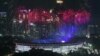 亚运会开幕 韩国朝鲜运动员举半岛旗一起入场