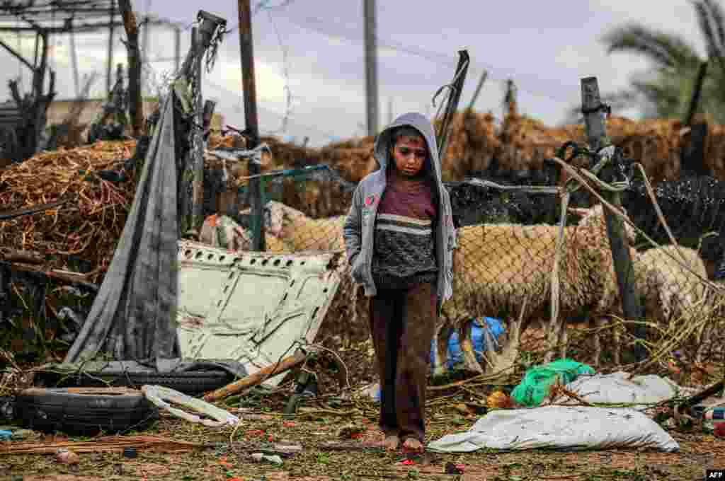 Xoretkî Filstînî di rojeke baranî de pêxwas li kameke Rafaa ya başûrê kerta Gaza &nbsp;