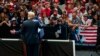 FILE - President Donald Trump speaks during a rally at the North Side Gymnasium in Elkhart, Indiana, May 10, 2018.