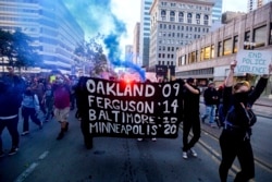 APTOPIX Minneapolis Police Death Oakland Protest