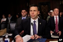 FILE - Customs and Border Protection Commissioner Kevin McAleenan testifies before a Senate Judiciary Committee hearing on Capitol Hill in Washington, Dec. 11, 2018.