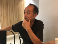 中國紀錄片導演聞海（美國之音陳筠攝）