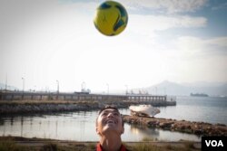 Fahim Ahmadi of Afghanistan was instrumental in helping create the team. He one hoped to be reunited with his mother, who is living in Germany. (J. Owens/VOA)