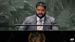 ནོ་རཱུའི་སྲིད་འཛིན་རཱ་སུ་ལ་ཁུན་གྱིས་མཉམ་འབྲེལ་རྒྱལ་ཚོགས་ཀྱི་ཚོགས་ཆེན་ཐེངས་བདུན་ཅུ་དོན་བརྒྱད་པའི་ཐོག་ལ་གསུང་བཤད་གནང་།