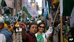 台灣人社團在紐約市時報廣場再鼓動加入聯合國
