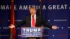 Republican presidential candidate Donald Trump speaks at a rally aboard the aircraft carrier USS Yorktown in Mount Pleasant, S.C., Dec. 7, 2015. He defended his plan to stop Muslims from entering the country. 