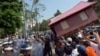 Cambodian Housing Demonstrators, Police Clash 