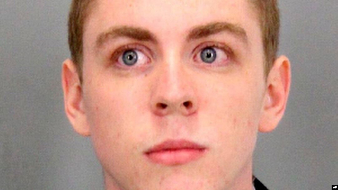 This undated booking photo provided by Santa Clara County Sheriff shows Brock Turner a former Stanford University swimmer who received six months in jail for sexually assaulting an unconscious woman. Dan Turner, Brock's father has ignited more outrage over the case by saying his son already has paid a steep price for "20 minutes of action" and said in a letter to the judge that the conviction of his son, on three felony sexual assault charges has shattered the 20-year-old, who has lost his appetite. (Santa Clara County Sheriff via AP)