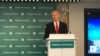 联邦参议员斯科特（Sen. Rick Scott, R-FL）2020年2月28日在哈德逊研究所发表演说。（美国之音记者李逸华拍摄）