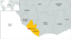 Map of Liberia, Africa
