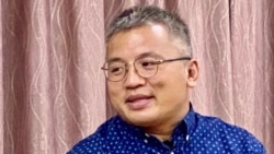 香港記者協會主席陳朗昇。‘(美國之音 湯惠芸)