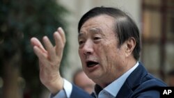中国科技巨头华为公司创办人任正非 （资料照片）
