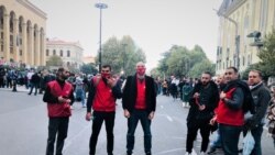 პროტესტი 31 ოქტომბრის არჩევნების შედეგების სამართლიანობის მოთხოვნით. თბილისი, 1 ნოემბერი