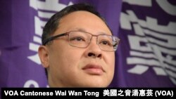 和平佔中發起人之一戴耀廷 (攝影：美國之音湯惠芸)