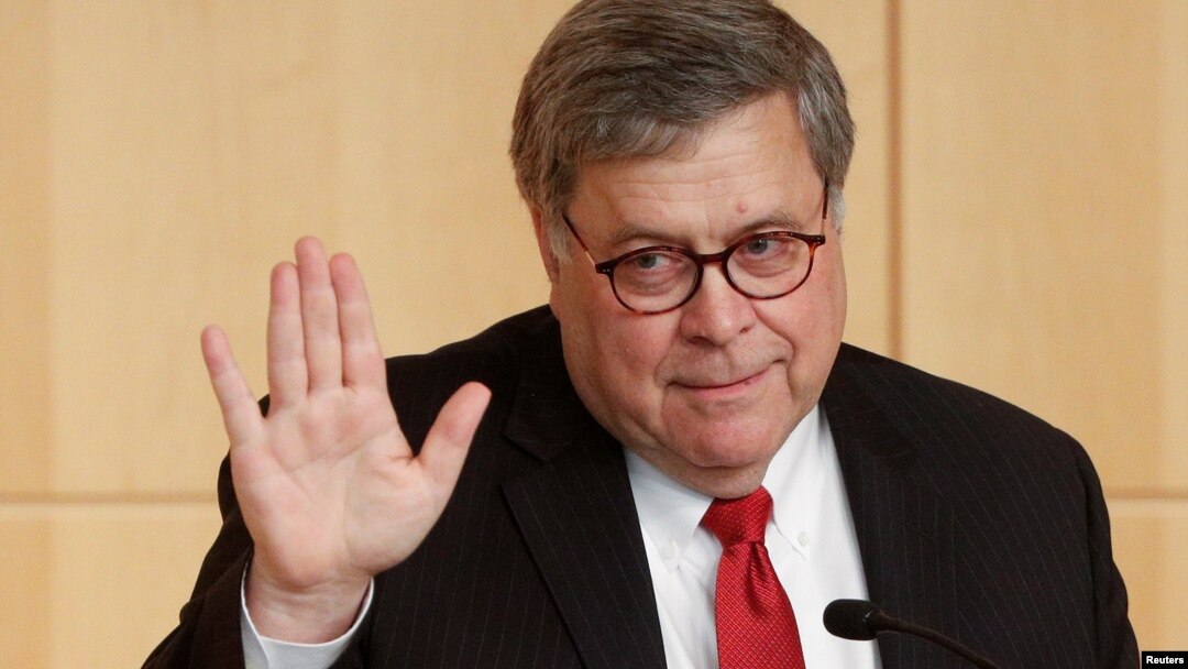 ကန်ရှေ့နေချုပ် William Barr