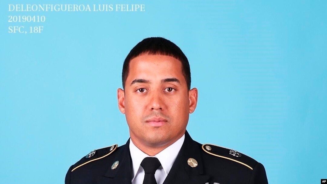 This photo from the U.S. Department of Defense shows Master Sgt. Luis F. Deleon-Figueroa. Deleon-Figueroa, 31, and Master Sgt. Jose J. Gonzalez, 35, died as a result of small arms fire in Faryab Province. Both were members of 7th Special Forces Group.