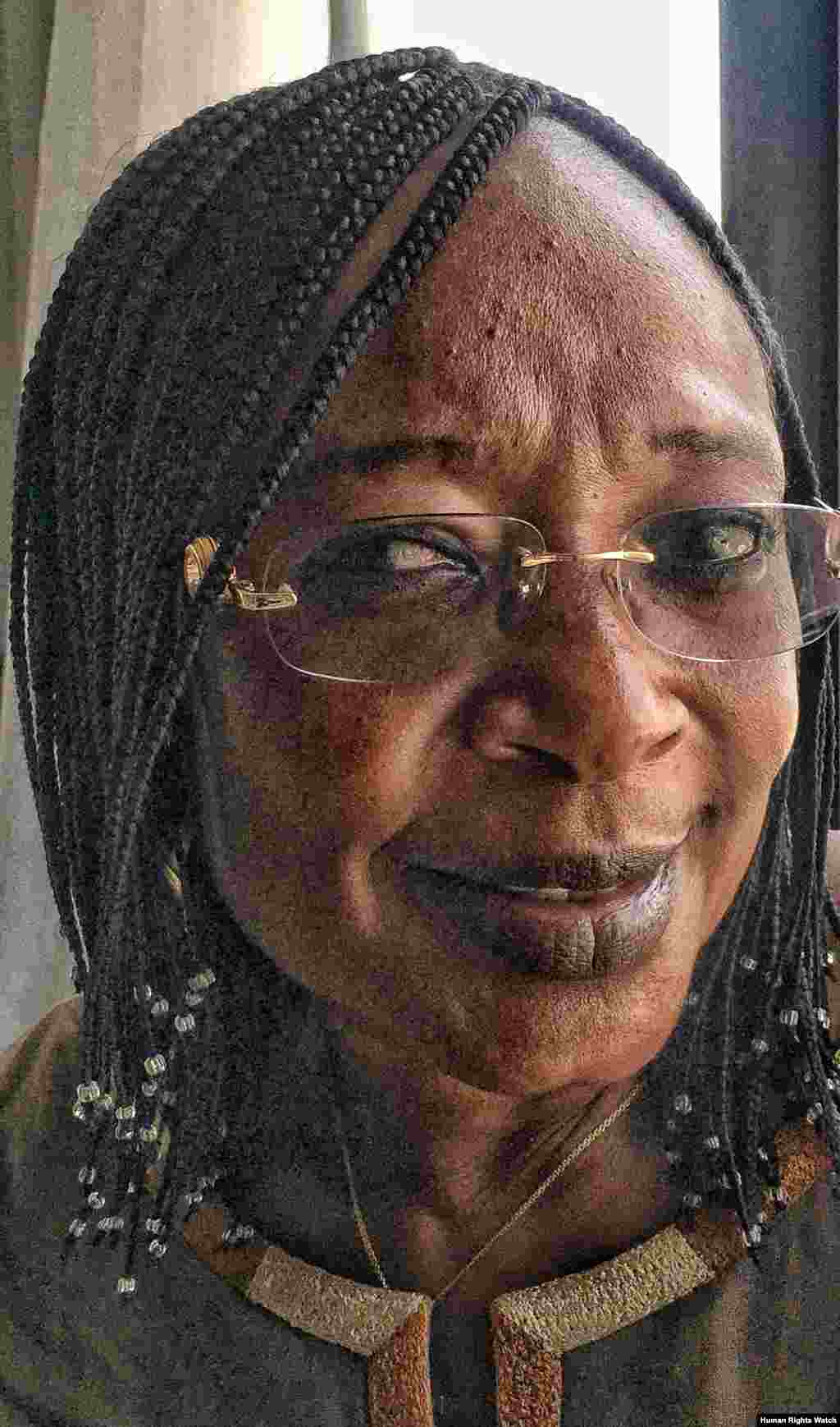 Jacqueline Moudeina, the victims’ lead lawyer, has risked everything, including her life, to bring Habré to justice. An icon of dignity, she still has shrapnel in her leg from 2001, when one of Habré's security chiefs, who had returned as police chief of