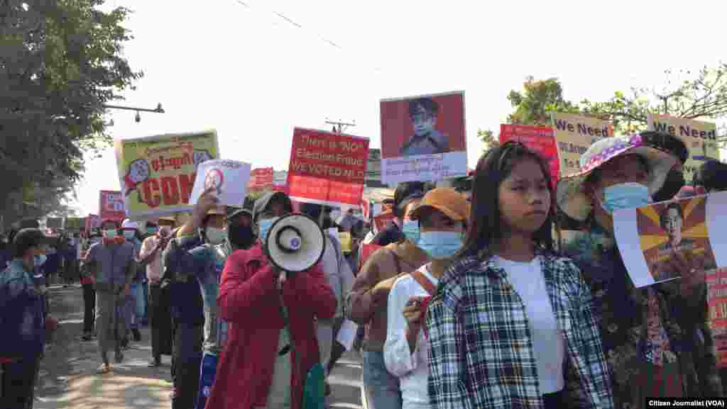ကလေးမြို့က စစ်အာဏာသိမ်းဆန့်ကျင်ရေး ဆန္ဒပြပွဲ