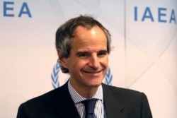FILE - Rafael Grossi, head of the International Atomic Energy Agency, attends a news conference at the International Center in Vienna, Austria, Sept. 16, 2019.