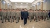 North Korean leader Kim Jong Un visits the Kumsusan Palace of the Sun to mark the 21st anniversary of the death of founder Kim Il Sung in this undated picture released by North Korea's Korean Central News Agency on July 8, 2015.