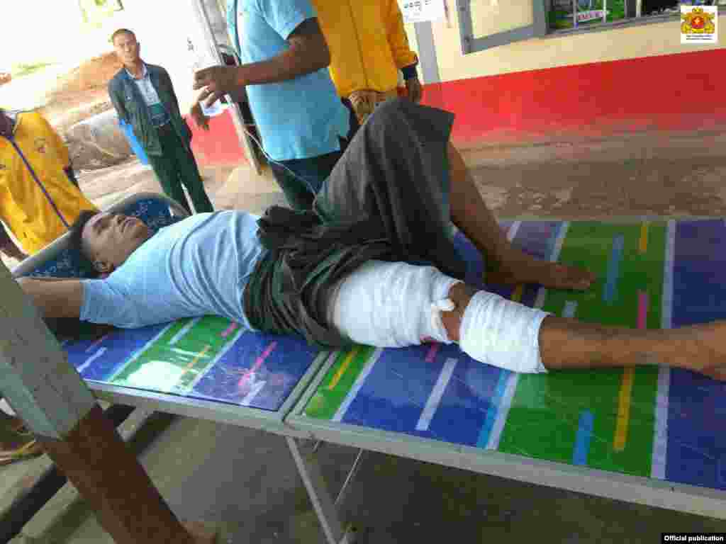 မူဆယ်ဒေသတိုက်ခိုက်မှုကြောင့်ဒေသခံများ ဒဏ်ရာ (Myanmar president office)
