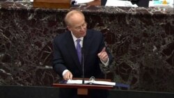Attorney David Schoen, representing former President Donald Trump, pleads Trump's defense case during the fourth day of the impeachment trial of the former president on charges of inciting the deadly attack on the U.S. Capitol, on Capitol Hill in Washingt